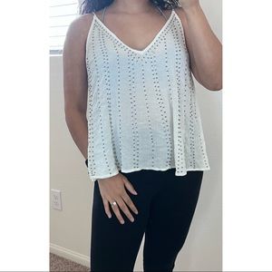 Free People Bedazzled Tank Top